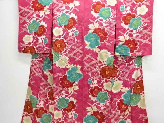 Japanese Kimono / Chirimen Kinsha Silk